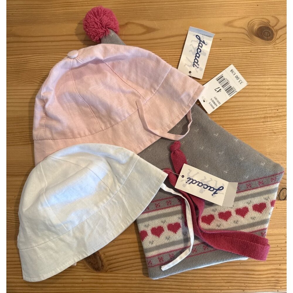 Jacadi Hat Bundle girls 9 months NWT JW